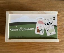 Wooden Farm Dominoes, 28 Piece