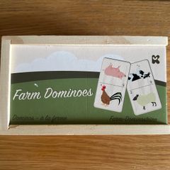 Wooden Farm Dominoes, 28 Piece