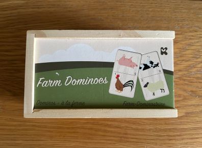 Wooden Farm Dominoes, 28 Piece