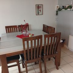 8 seater table and chairs