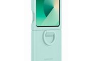 Original Samsung Galaxy Z Flip 6 Smartphone Silicone Case Mint Green