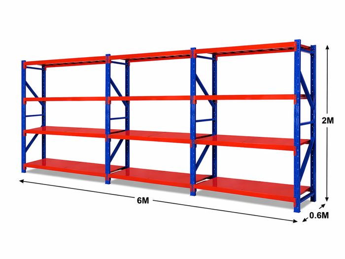 6 Metres Longspan Shelving / Racking All Metal Shelves For Sheds Garages Workshops
