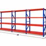 6 Metres Longspan Shelving / Racking All Metal Shelves For Sheds Garages Workshops Image 3