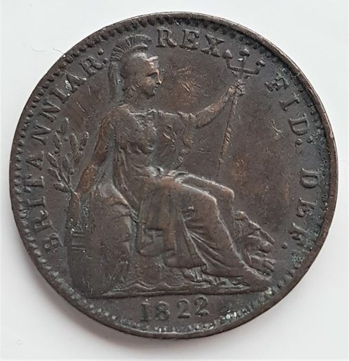 Britanniar  1822  Georgius Llll  Farthing