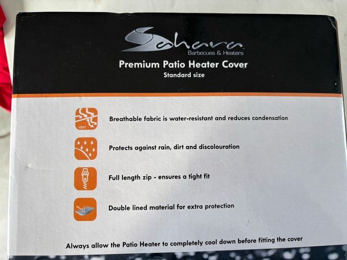 Sahara patio heater with brand new cover