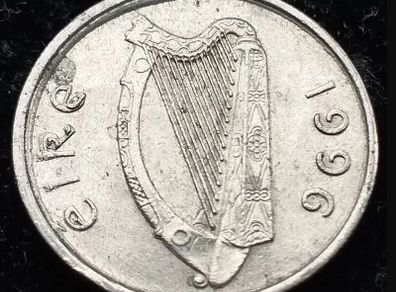 [#2097] - Ireland 1996 | ERROR | Irish 5p | 5 Pence | KM.28