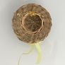Vintage Wicker Hat Brooch Image 2