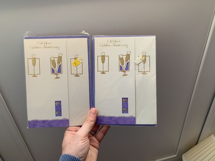 Golden anniversary greeting card (50 years married)