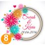 Personalised Wedding Coasters Print name date & any text! 10 Designs! Image 10