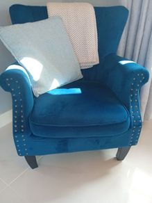 Small accent armchair
