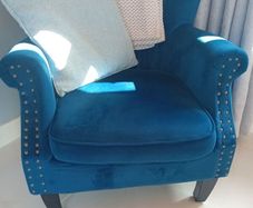 Small accent armchair