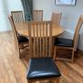 For Sale Oak Dining Table and 6 matching chairs Image 2