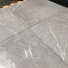 Grey porcelain tiles 60.5x60.5 cm