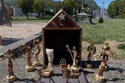 Crib bought from Lourdes and blessed