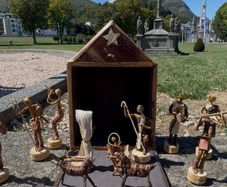 Crib bought from Lourdes and blessed