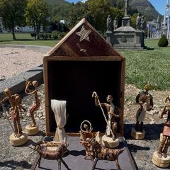 Crib bought from Lourdes and blessed