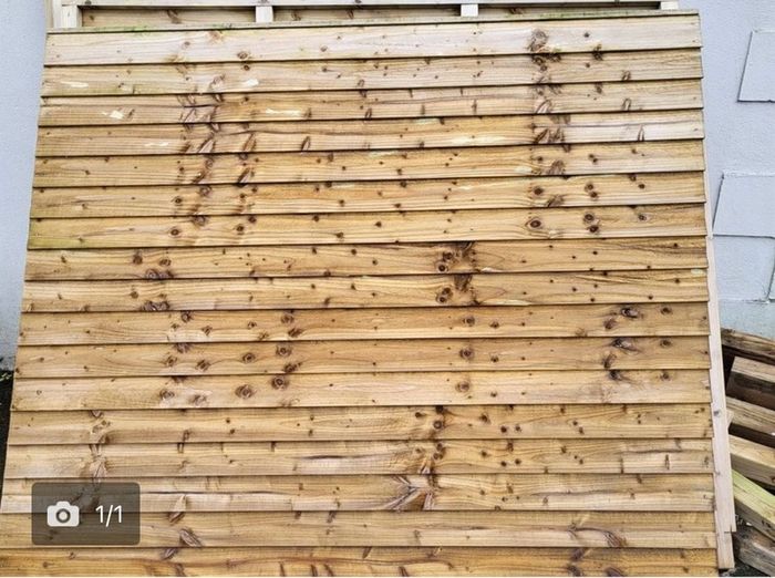 Timber fence panels