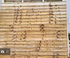Timber fence panels