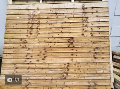 Timber fence panels