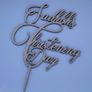 Personalised Custom Christening Day Cake Topper YOUR NAME Baptism decor Image 6