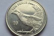 Gibraltar 10 Pence Barbary Partridge Bird