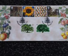 Great Britain Stamps : Tree and Leaf - First Day Cover , 2000