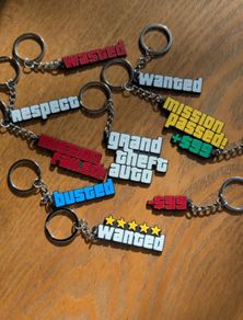 Custom GTA keyrings