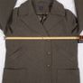 Marks & Spencer Dark Olive Green Textured Button Up Wool Peacoat Short Coat 18UK/46EU Image 10