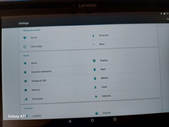 Lenovo 10.1 inch Tablet, Model TB-X103F, 16GB, Blue Back, and in excellent cosmetic condition