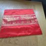 Red Silk Cushion Cover for Sale Image 3