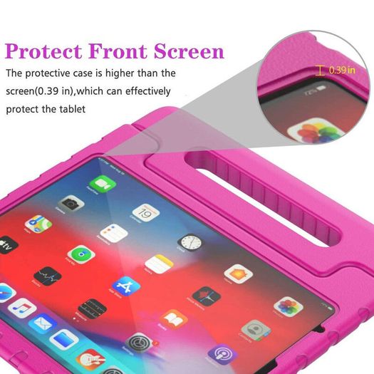 For Apple iPad Pro 11 2022 Kids Case Shockproof Cover With Stand Pink