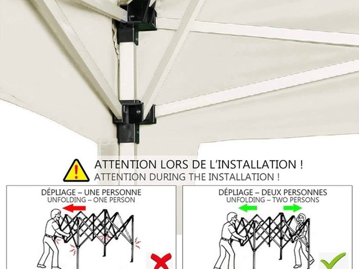 3x3m Pop Up Gazebo with 4 Leg Weight Bags, Folding Party Tent for Garden Outdoor, White (FREE POSTAGE)