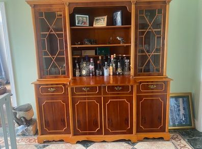 Large yew wood dresser