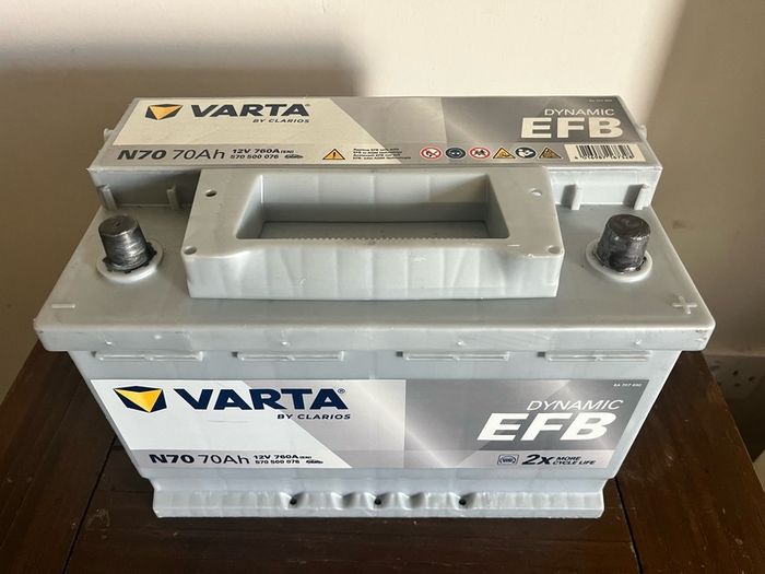 Auto starter battery VARTA 70Ah 12V 760A