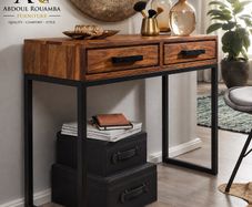 Solid Wood Console Table 90cm  Modern Hallway, Entryway  Computer Desk