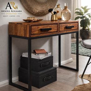 Solid Wood Console Table 90cm  Modern Hallway, Entryway  Computer Desk