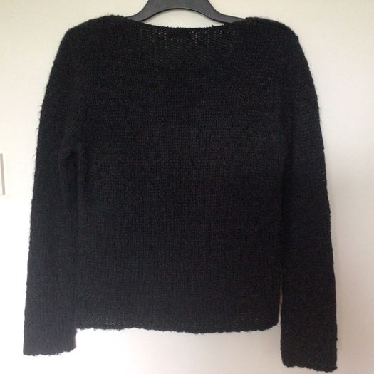 Lecomte Ladies Black wool blend stylish jumper size 12 price includes postage