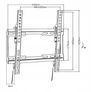 Tv Bracket Wall Mount Flat Tilt 32-70" Image 2
