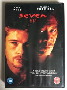 Seven (David Fincher Film) [1995] Brad Pitt, Morgan Freeman, Gwyneth Paltrow, John C. McGinley, Richard Roundtree & Kevin Spacey [Movie DVD]