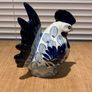 Blue And White Ceramic Cockerel / Rooster Ornament Image 3