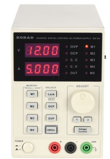 KORAD Laboratory power supply unit, 0 - 30 V, 0 - 5 A, stabilized