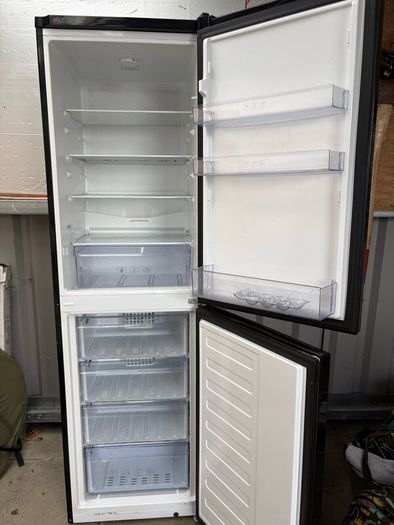 Beko fridge freezer and plug in room heater