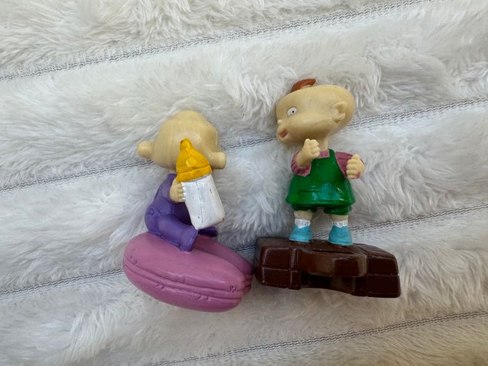 2001 Phil and Dil DeVille approx. 2" Weetos Cereal EUROPE PVC Action Figure Rugrats Used Please see photos
