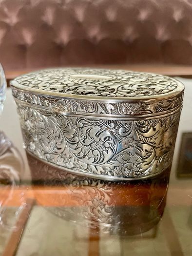 VGC Silver Plated Jewellery Box Mid 20th Century