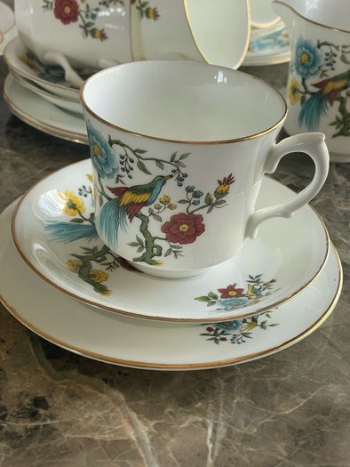 arklow  Bird of Paradise vintage tea set  21 piece