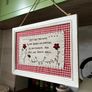 Vintage Embroidered Gingham Picture Frame Image 8