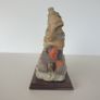 Children on slay sculpture on plinth ceramic vintage Image 5