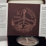 Ireland 2017 Silver Proof The HaPenny Bridge 10 Euro Coin in Original Holder Image 4