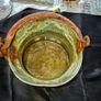 Antique Copper Cauldron featuring a Forged Bail Handle, Postage Available, Image 2