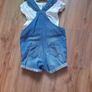 baby soft denim dungaree shorts and tee Image 2